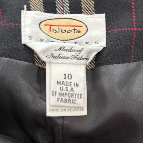 Talbots Plaid Wool Petites Pants - Picture 6 of 11